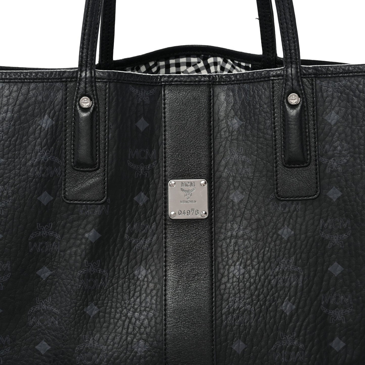 Visetos Large Liz Reversible Shopper Tote Black