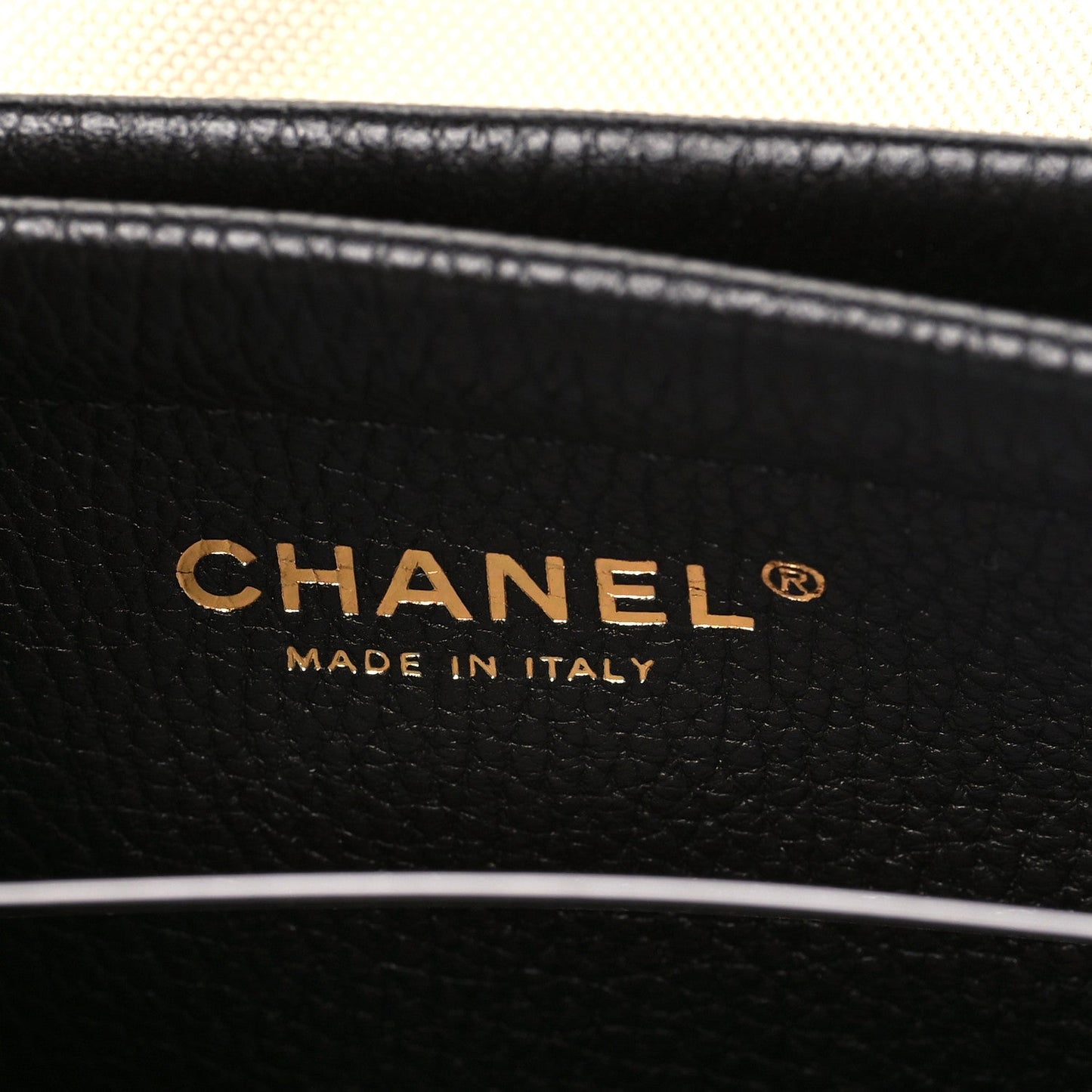 Grained Calfskin Stitched Urban Essentials Small Shopping Bag Black