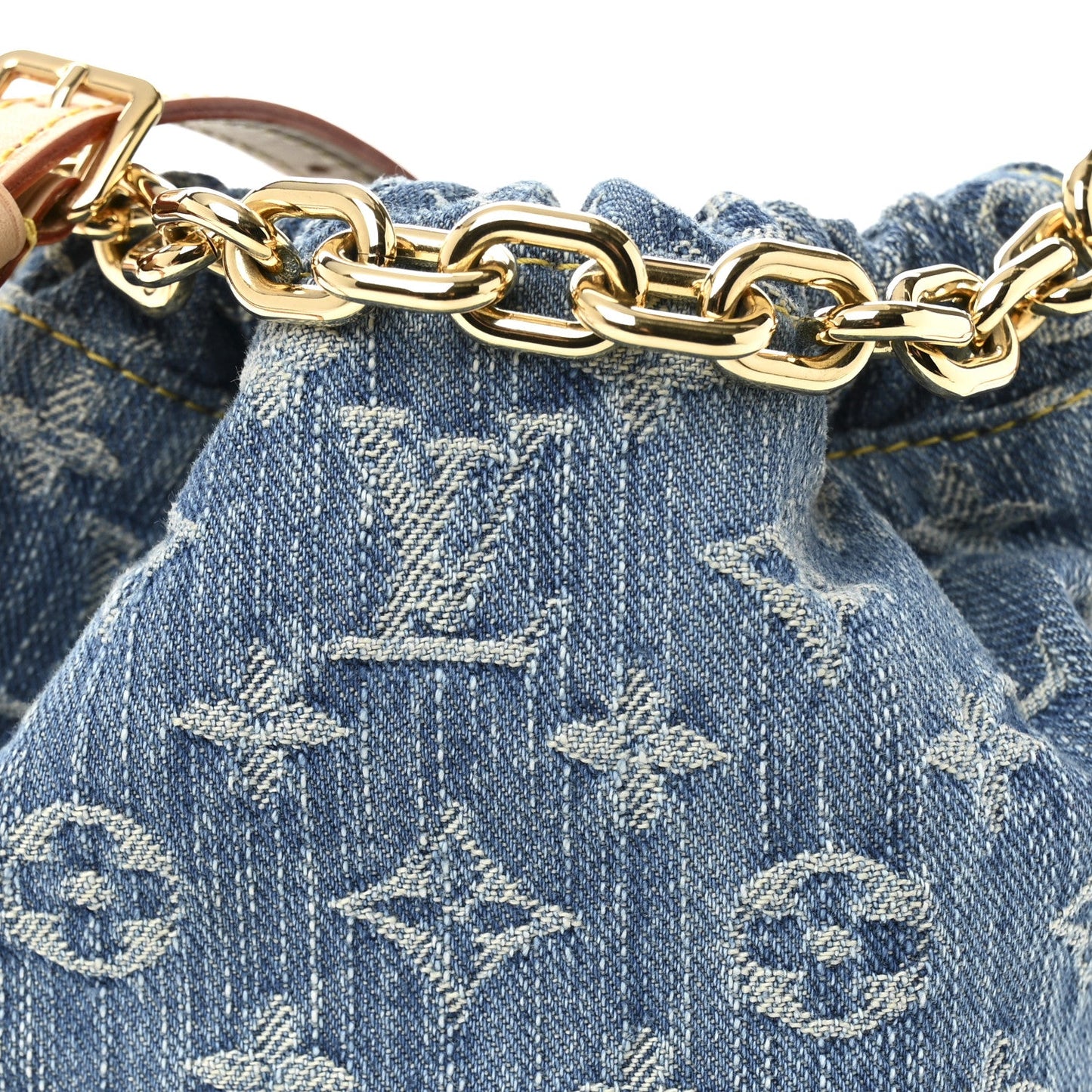 Monogram Denim Nano Noe Blue