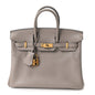 Taurillon Novillo Birkin 25 Gris Asphalte