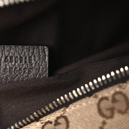 Monogram Dollar Calfskin Waist Pouch Beige Ebony Testa di Moro Marrone Scuro