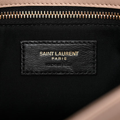 Lambskin Matelasse Monogram Medium Niki Chain Satchel Dark Beige