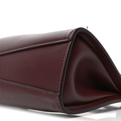 Calfskin Le Click East West Bag Rouge Grenat