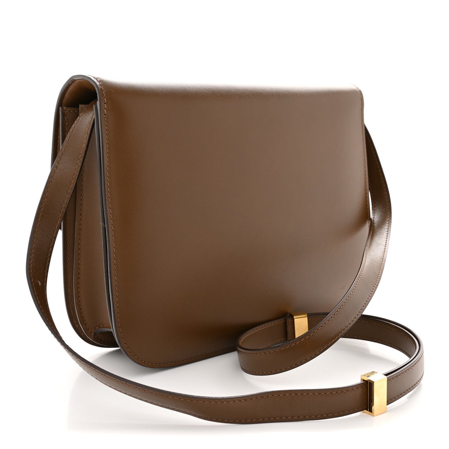 Box Calfskin Medium Classic Box Flap Bag Camel