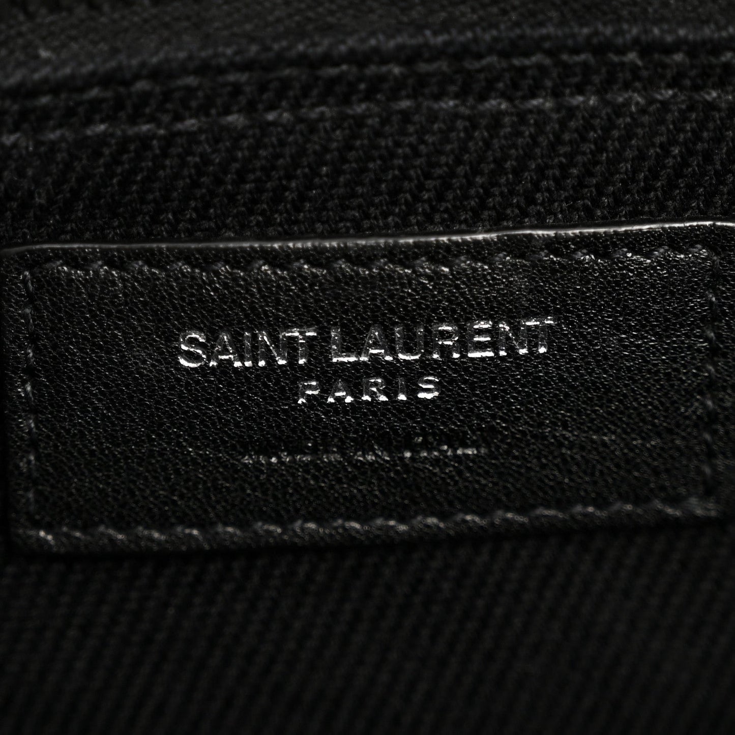 Linen Calfskin Rive Gauche Tote Black