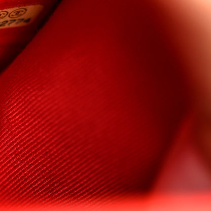 Grained Calfskin Quilted Large CC Box Flap Red