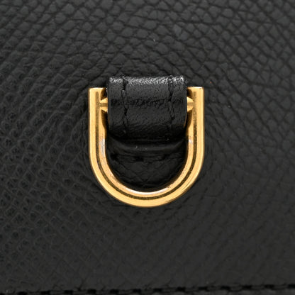Grained Calfskin Nano Belt Bag Black