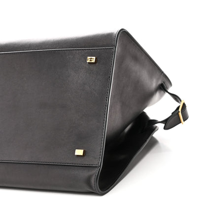 Polished Saddle Calfskin Soft Margaux 15 Black