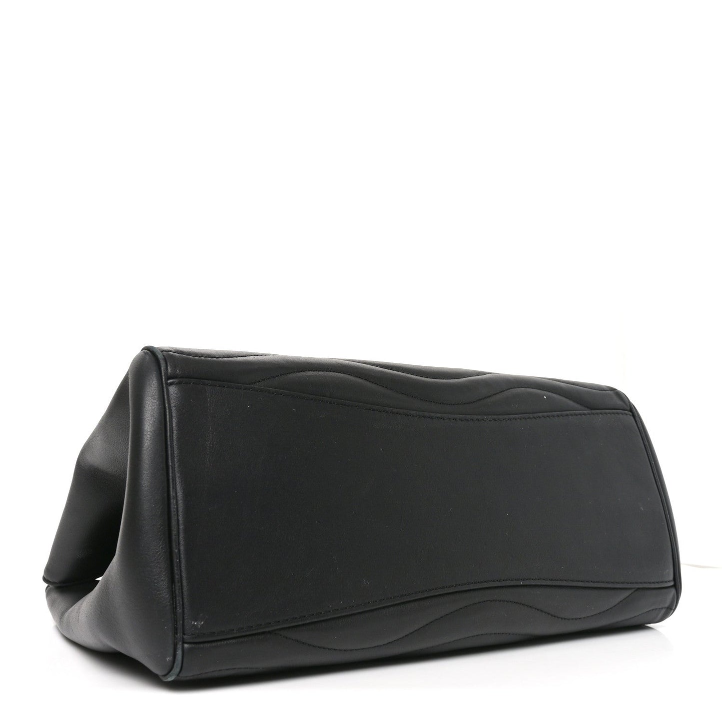 Calfskin New Wave Chain Tote Black