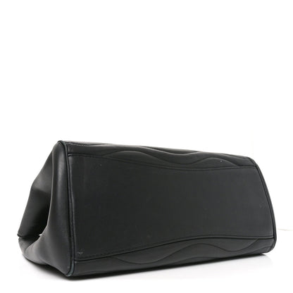 Calfskin New Wave Chain Tote Black