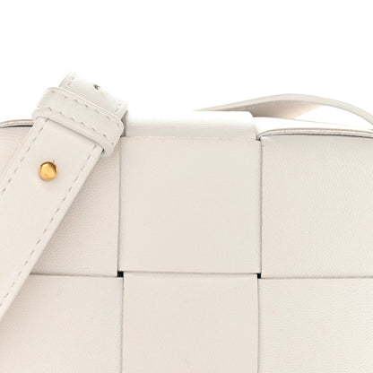 Lambskin Maxi Intreccio Candy Cassette Crossbody Bag Chalk