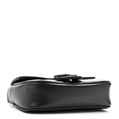 Calfskin Matelasse Monochrome GG Marmont Chain Belt Bag Black