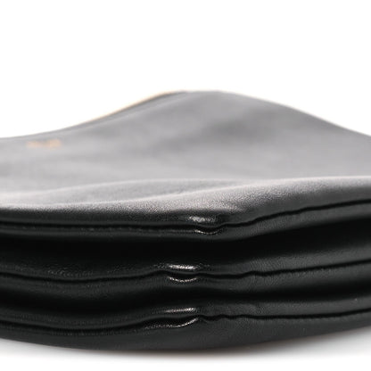 Lambskin Large Trio Crossbody Bag Black