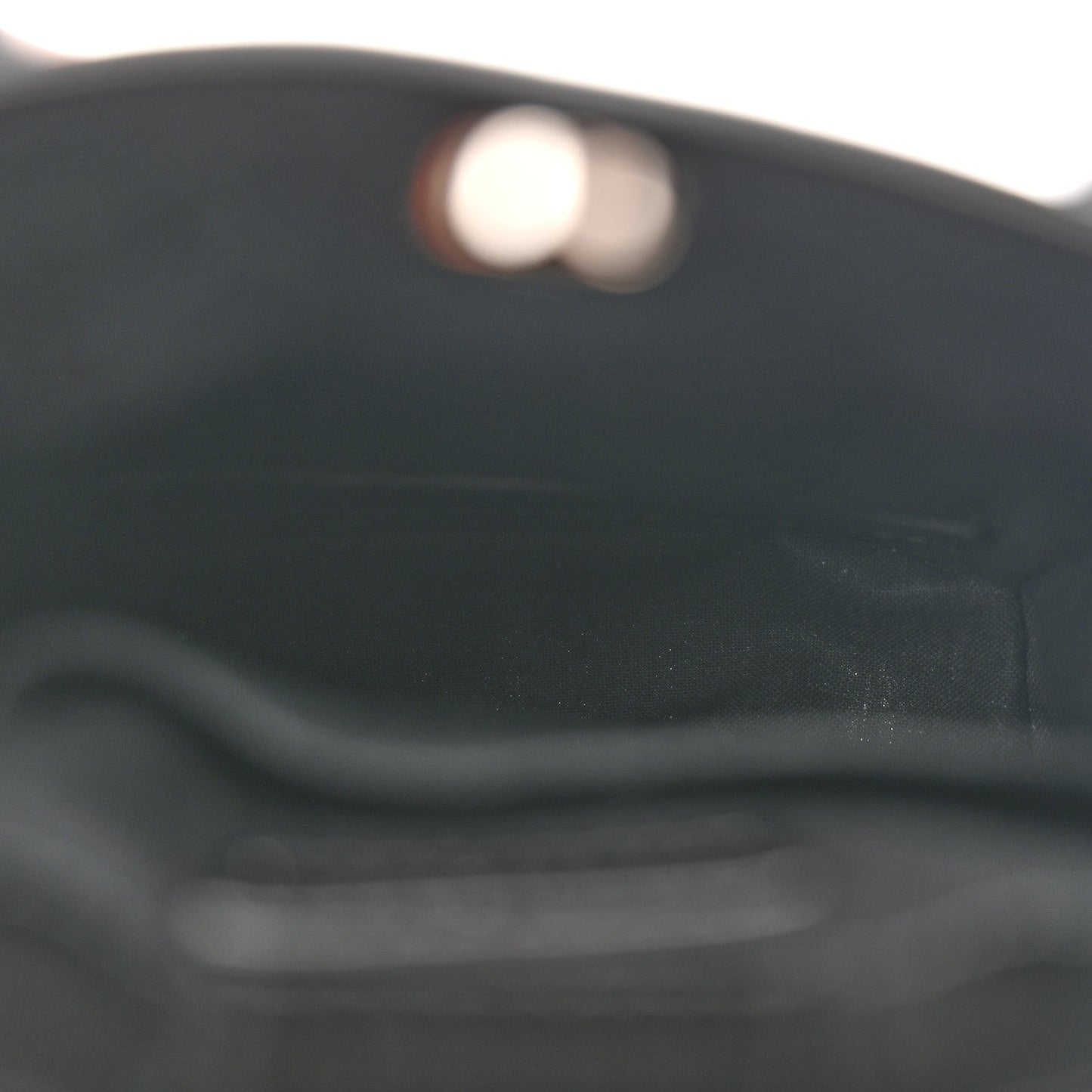 Squared Calfskin Logo Shopping Phone Holder Bag Black