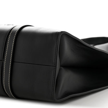 Calfskin Large Woody Tote Black