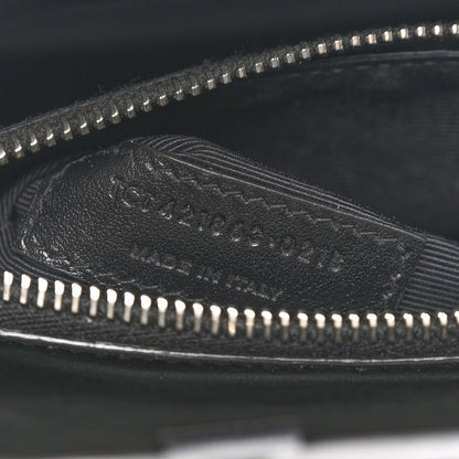 Calfskin Crocodile Embossed Baby Sac De Jour Black
