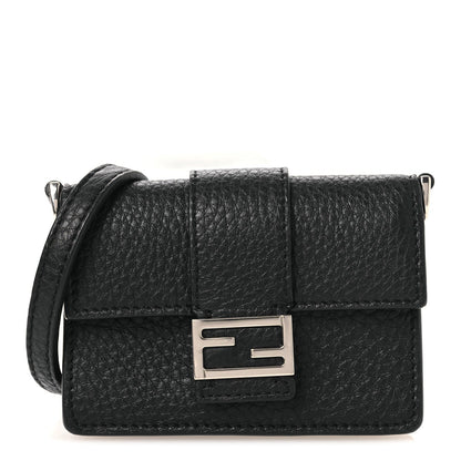 Cuoio Romano Micro Flat Baguette Black
