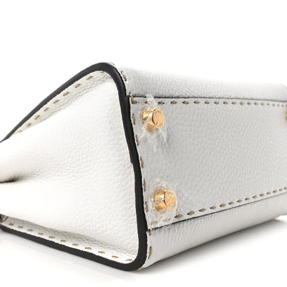 Cuoio Romano Selleria Mini Peekaboo Iconic Satchel White