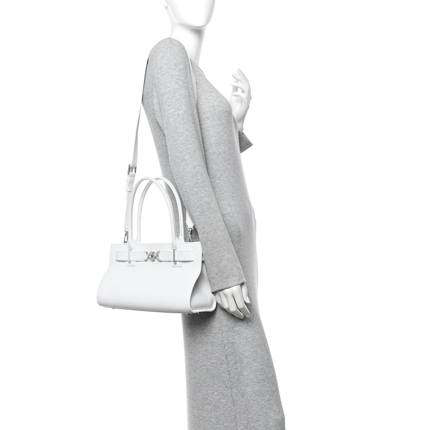 Calfskin Medusa '95 Tote Bag White