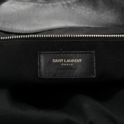 Lambskin Quilted Maxi Icare Shopping Tote Black