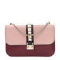 Vitello Tri-Color Medium Glam Lock Rockstud Flap Rubin Water Rose Marine