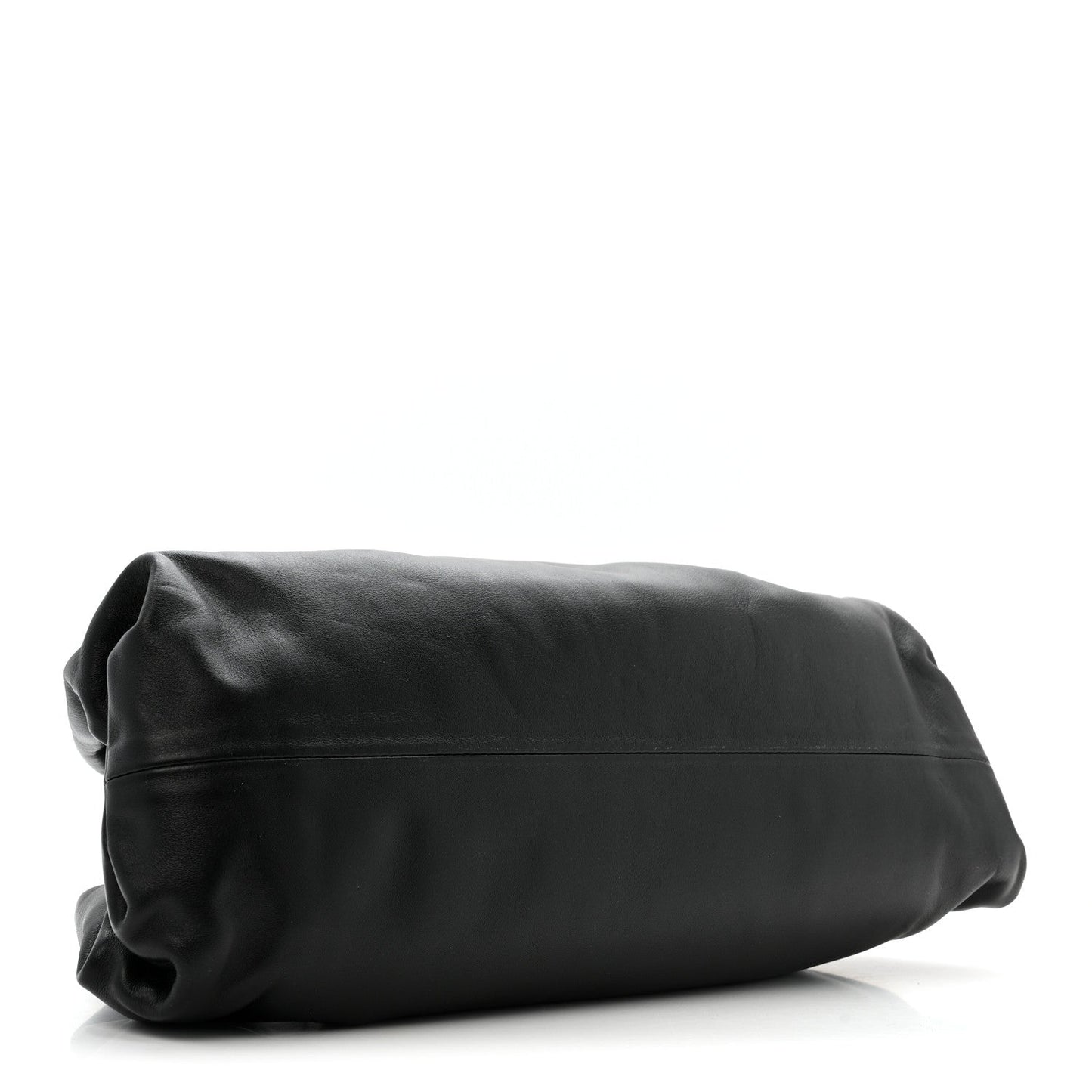 Smooth Butter Calf The Pouch Oversized Clutch Black