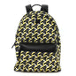 Cubic Monogram Medium Backpack Black Yellow