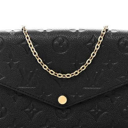 Empreinte Pochette Felicie Chain Wallet Black