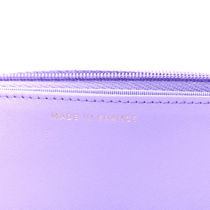 Caviar Quilted Wallet On Chain WOC Purple