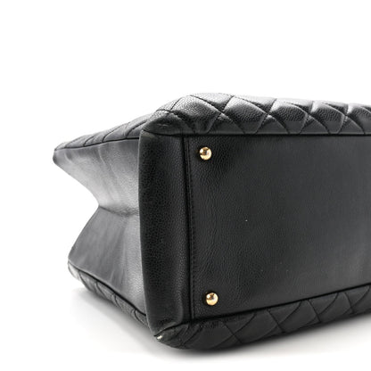 Caviar Quilted XL Grand Shopping Tote GST Black