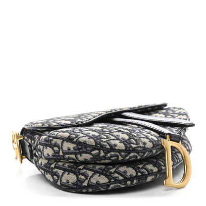 Oblique Saddle Bag Blue
