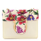 Canvas Calfskin Thalia Crossbody Bag White Multicolor