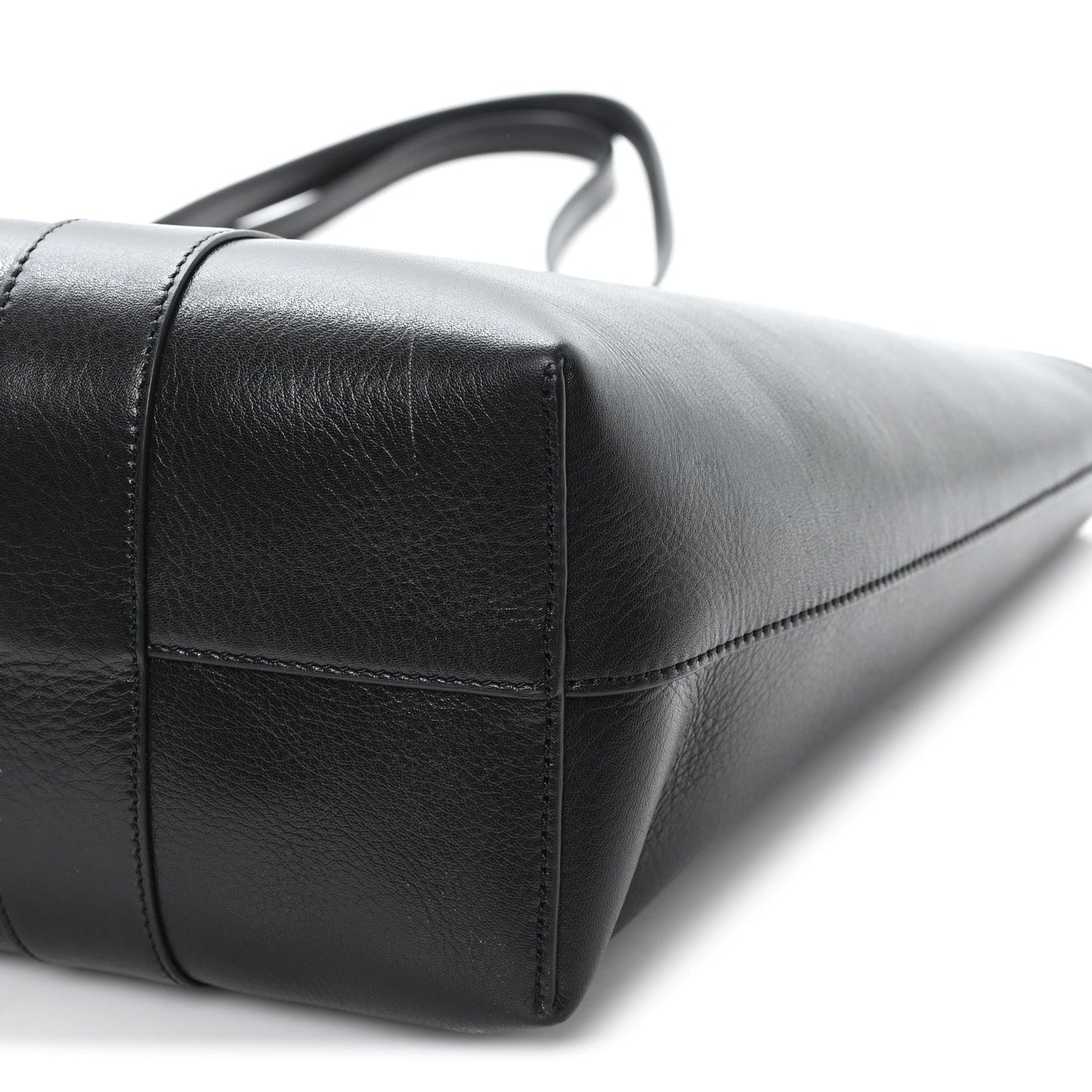 High Shine Grain Bayswater Tote Black