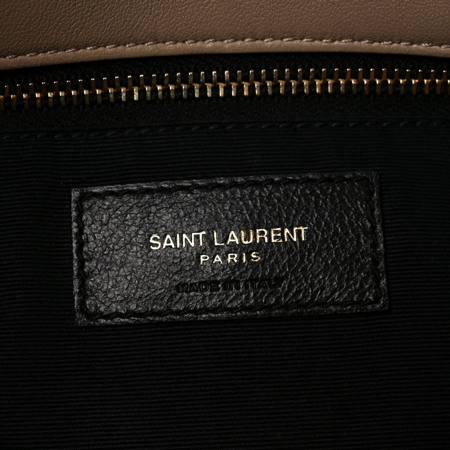 Lambskin Quilted Small Loulou Puffer Monogram Chain Satchel Dark Beige