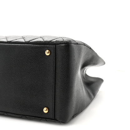 Caviar Quilted XL Grand Shopping Tote GST Black