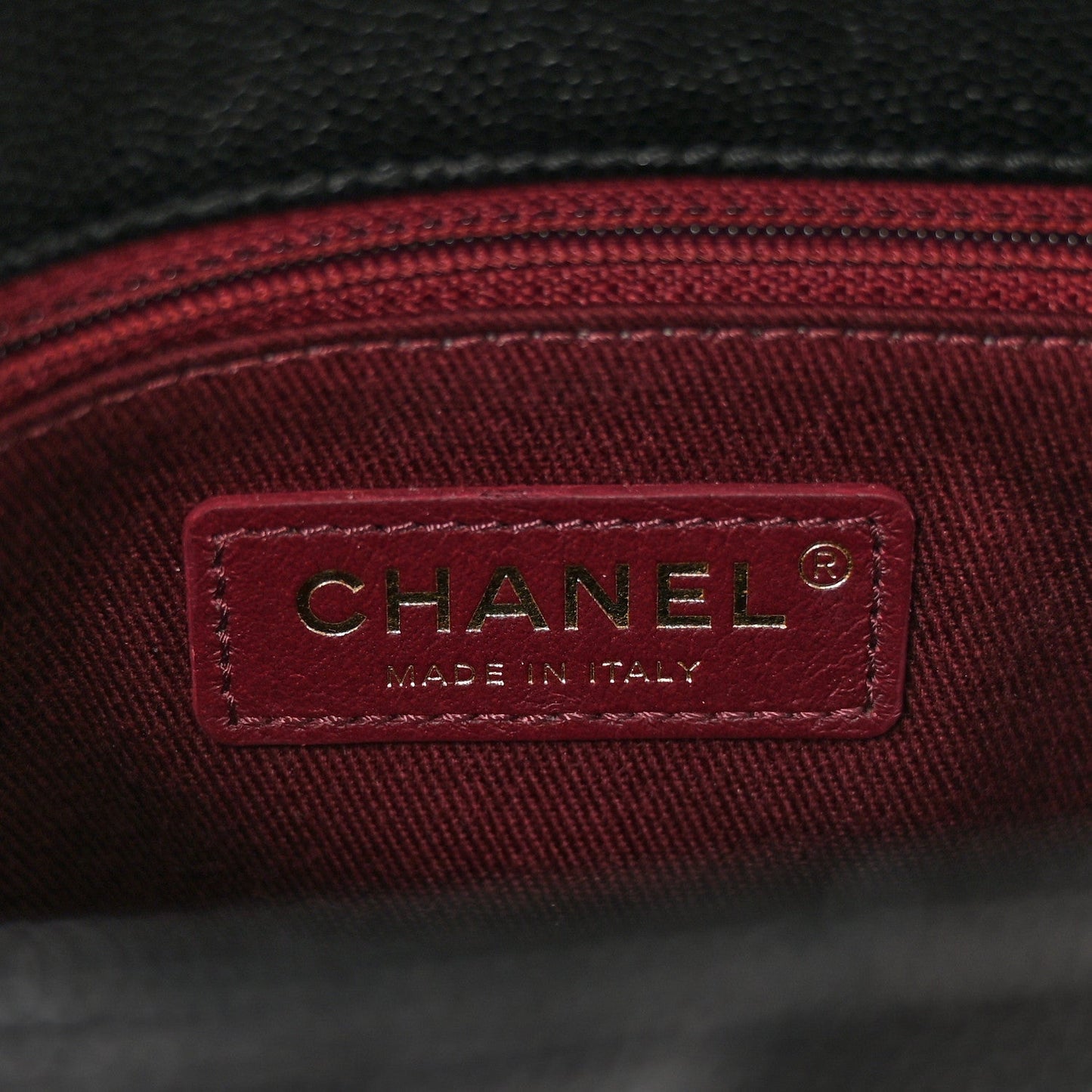 Caviar Quilted Mini Coco Handle Flap Black
