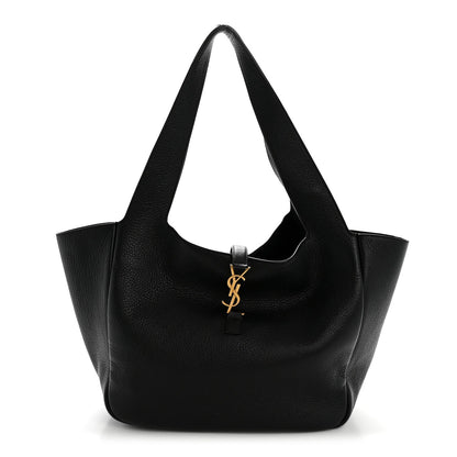 Grained Deerskin Bea Tote Black
