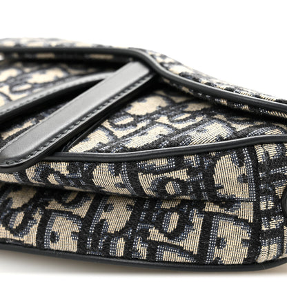 Oblique Mini Saddle Bag Blue