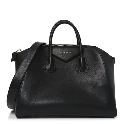 Sugar Goatskin Medium Antigona Black