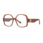 Loewe Eyeglasses Square Full Rim, Shiny Red Frame and Clear Demo Lens Lens LW50051I066