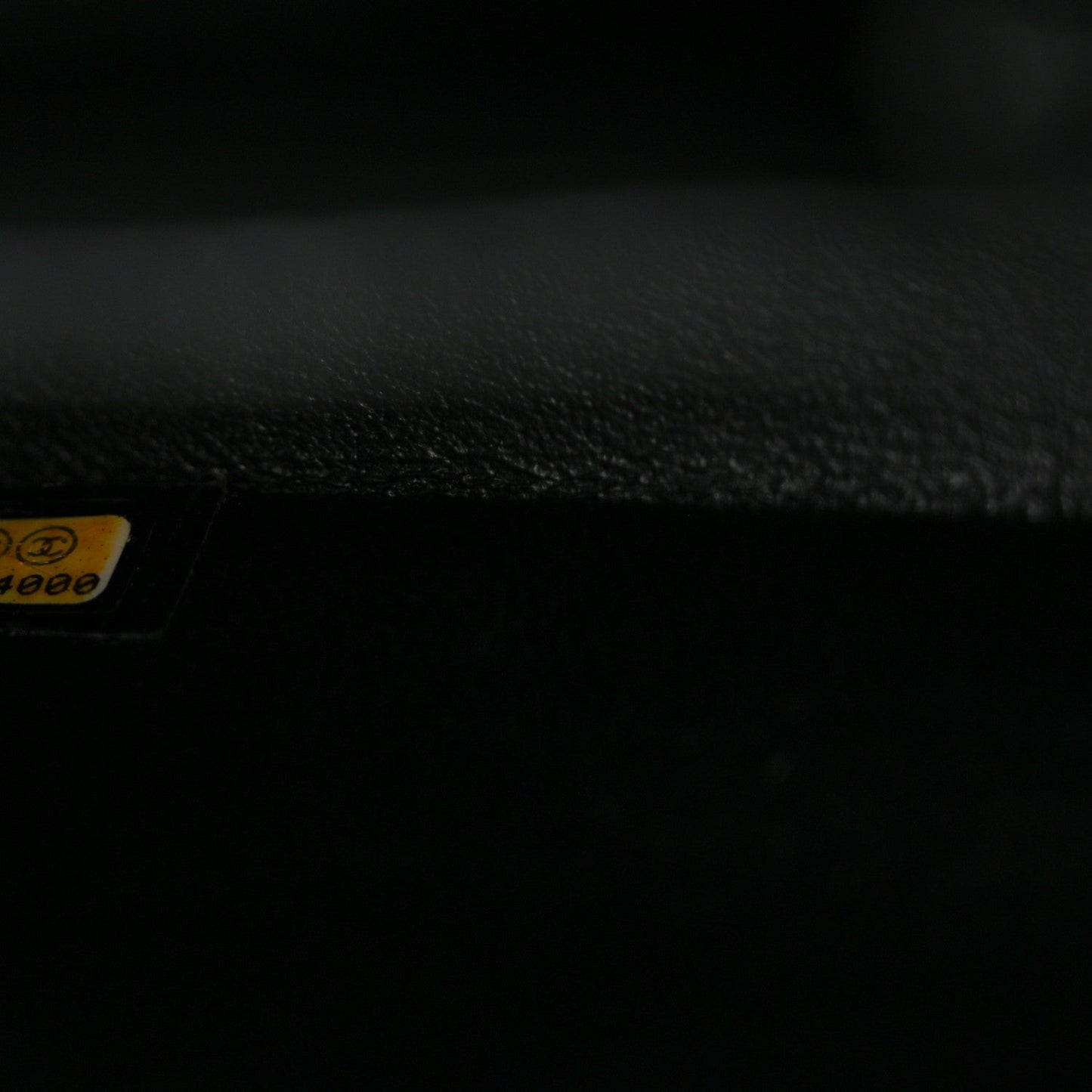 Patent Quilted Medium Double Flap Black