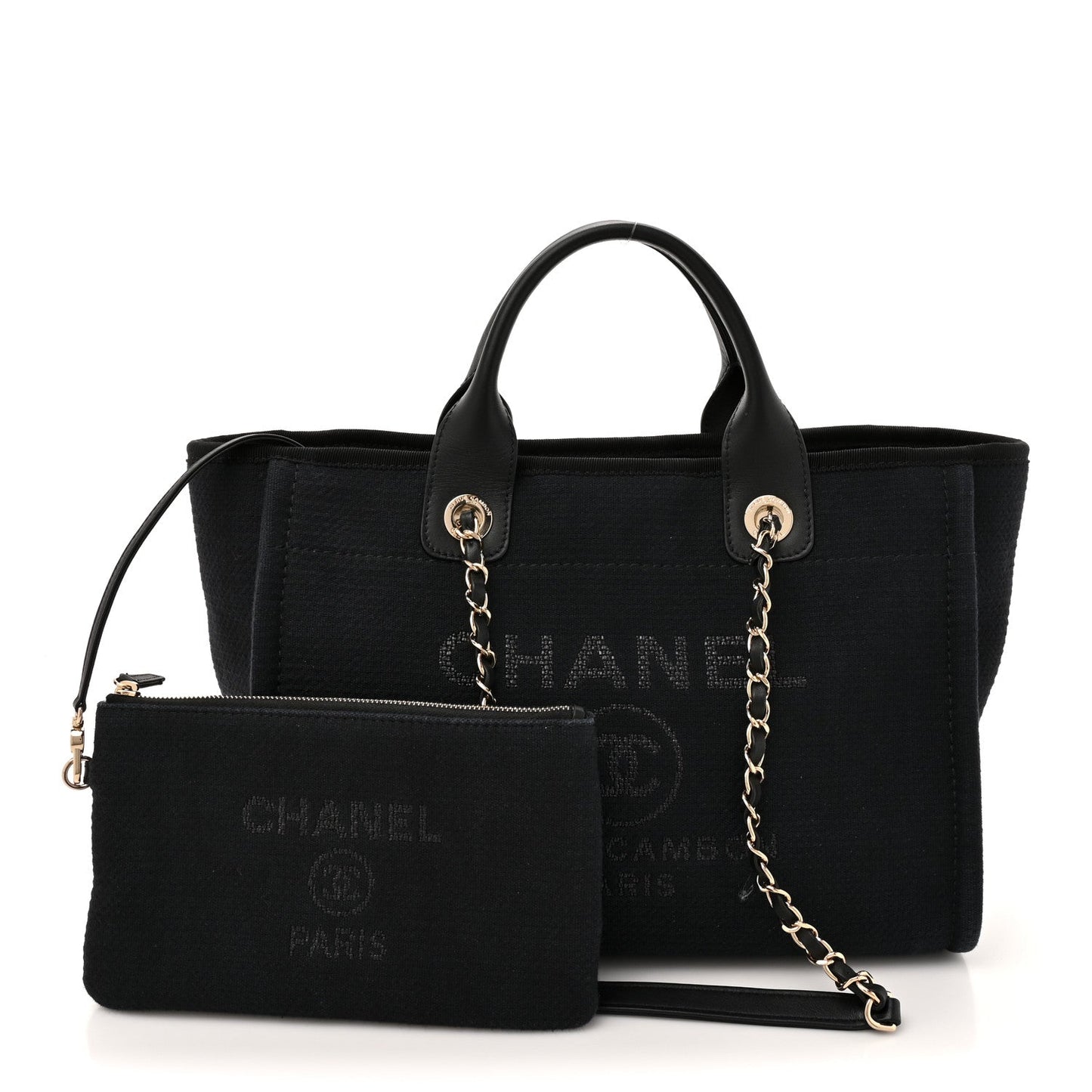 Mixed Fibers Small Deauville Tote Black