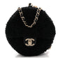 Tweed Coco Beach Barrel Shoulder Bag Black
