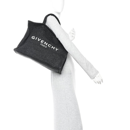 Raffia Medium G Tote Black