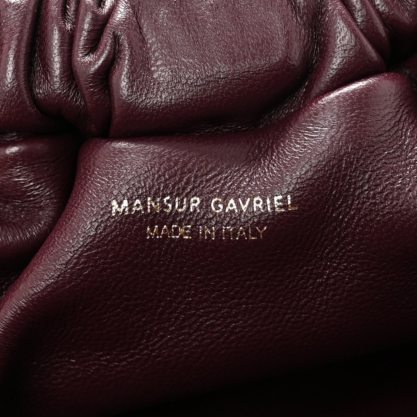 Lambskin Mini Cloud Clutch Plum