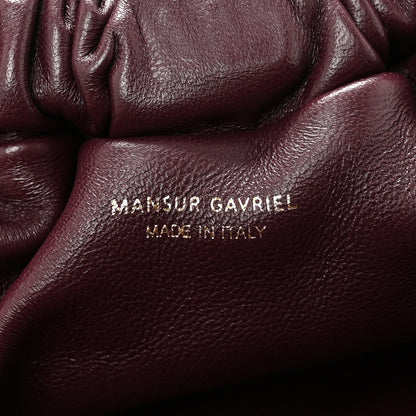 Lambskin Mini Cloud Clutch Plum