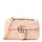 Lambskin Matelasse Small GG Marmont Shoulder Bag Millenial Pink