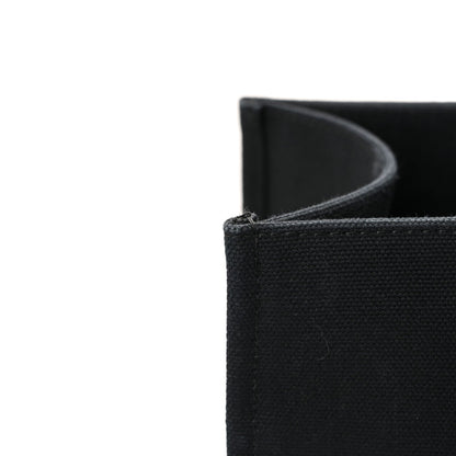 Canvas Calfskin La Medusa Small Tote Black