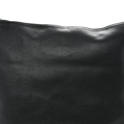 Supple Smooth Calfskin Jacquard Medium Cubi Crossbody Bag Black