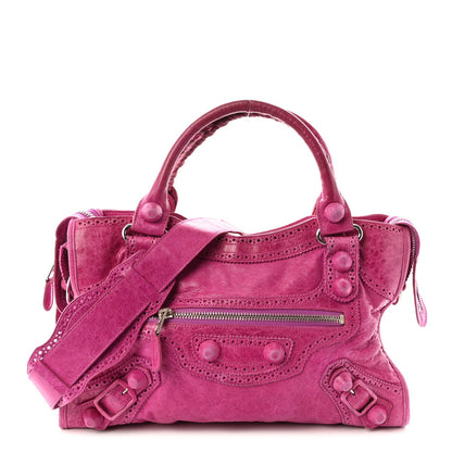 Agneau Giant Brogues Hardware City Magenta